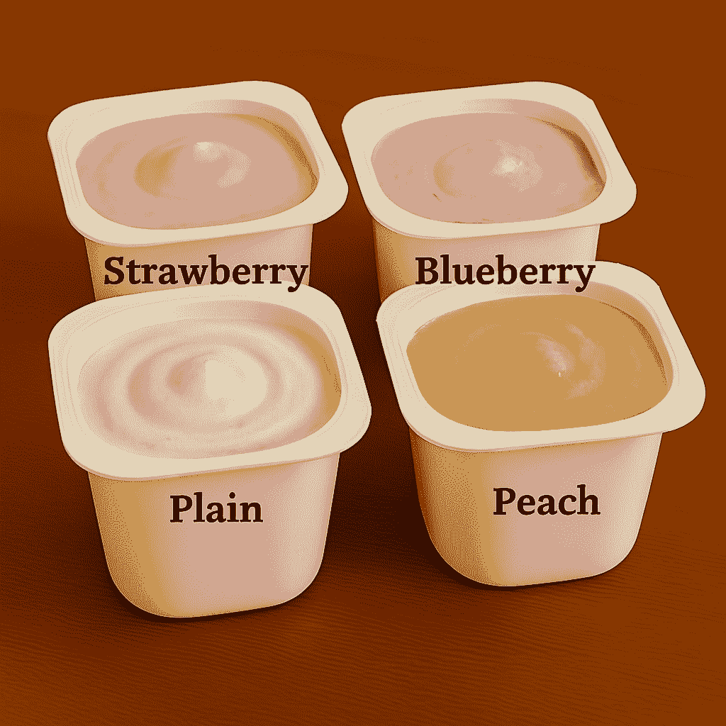 Flavored yoghurt